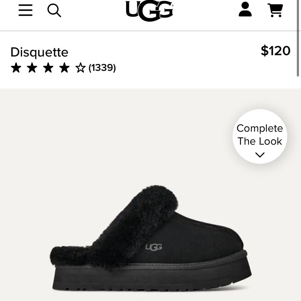 UGG Black Slip-Ons